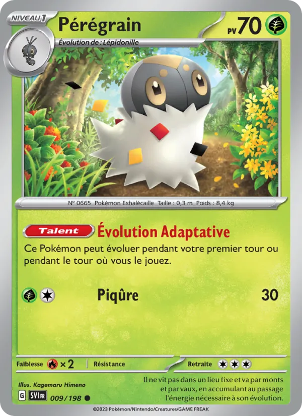 Pérégrain 9/198 — EV01 – Écarlate et Violet — Carte Pokémon française