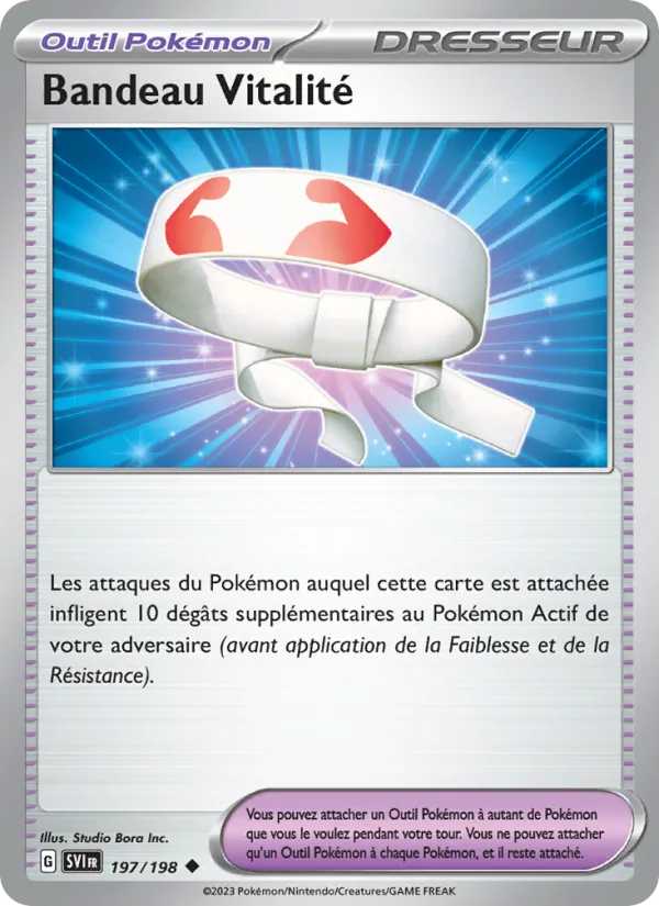 Bandeau Vitalité 197/198 — EV01 – Écarlate et Violet — Carte Pokémon française