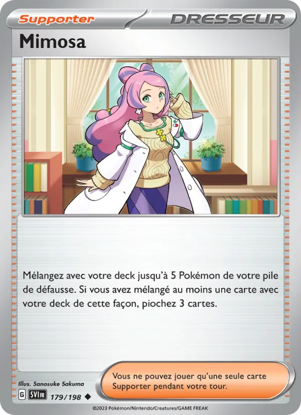 Mimosa 179/198 — EV01 – Écarlate et Violet — Carte Pokémon française