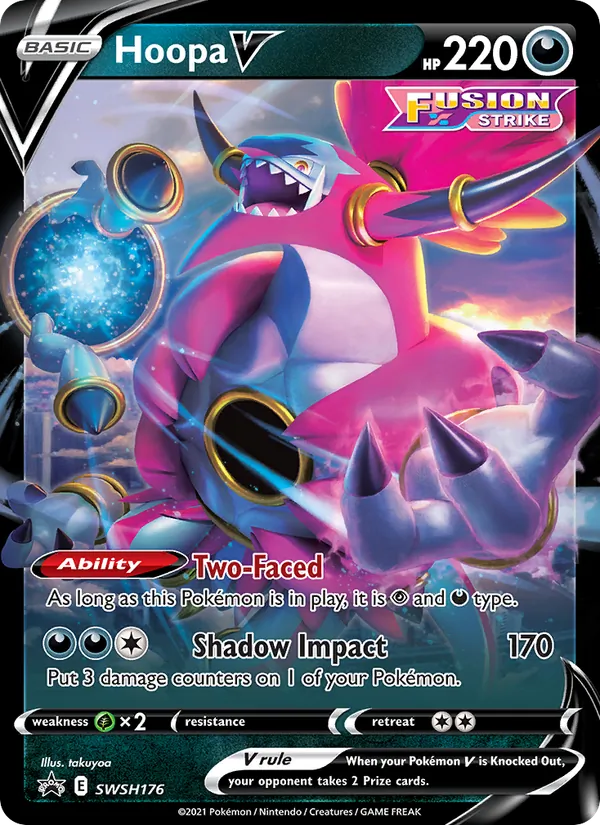 Hoopa V SWSH176/307 — SWSHP – SWSH Black Star Promos — Carte Pokémon anglaise
