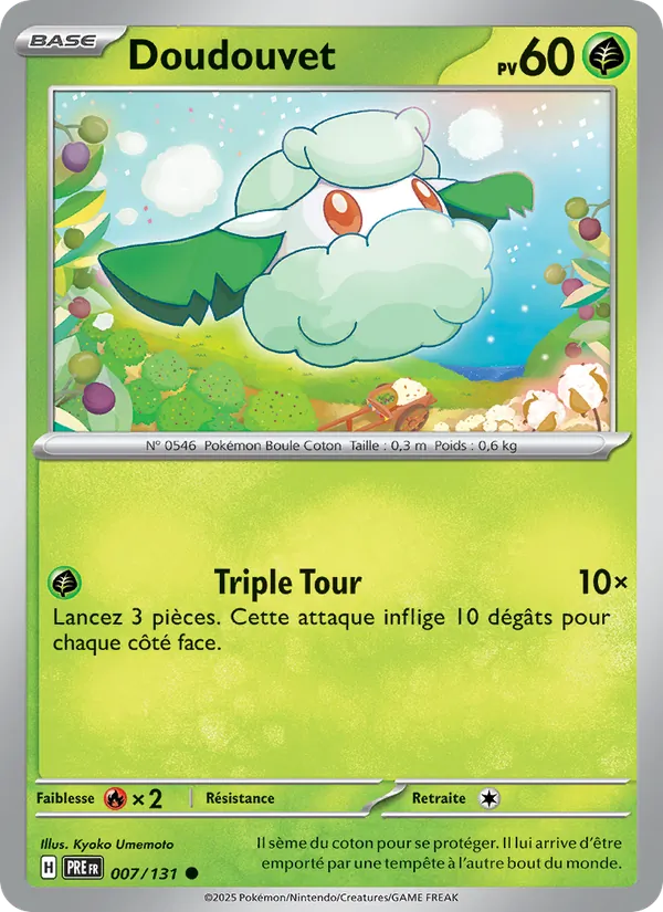 Doudouvet 7/131 — EV08.5 – Évolutions Prismatiques — Carte Pokémon française