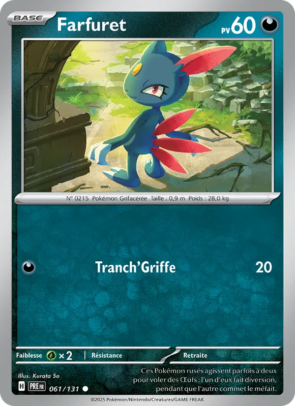 Farfuret 61/131 — EV08.5 – Évolutions Prismatiques — Carte Pokémon française