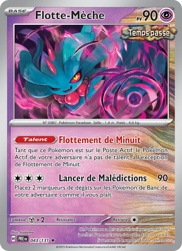 Flotte-Mèche 43/131 — EV08.5 – Évolutions Prismatiques — Carte Pokémon française