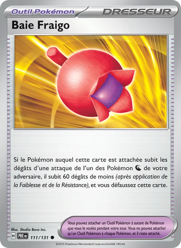 Baie Fraigo 111/131 — EV08.5 – Évolutions Prismatiques — Carte Pokémon française