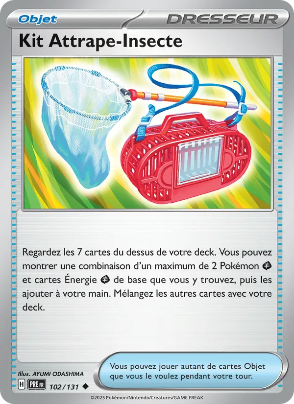 Kit Attrape-Insecte 102/131 — EV08.5 – Évolutions Prismatiques — Carte Pokémon française