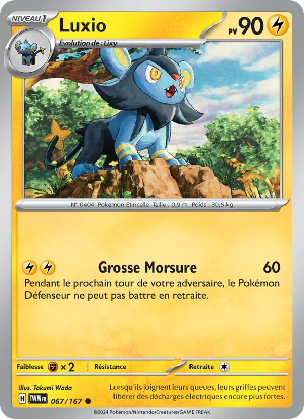 Luxio 67/167 — EV06 – Mascarade Crépusculaire — Carte Pokémon française