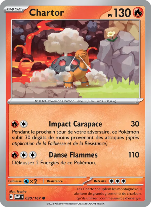 Chartor 30/167 — EV06 – Mascarade Crépusculaire — Carte Pokémon française