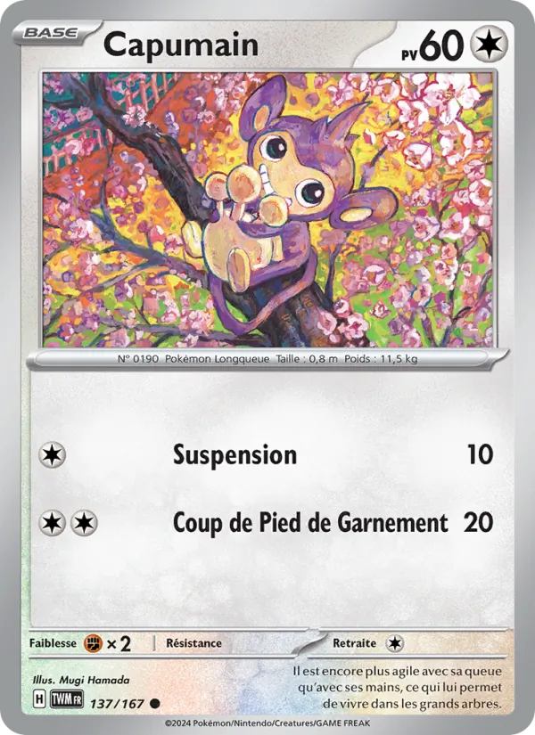 Capumain 137/167 — EV06 – Mascarade Crépusculaire — Carte Pokémon française