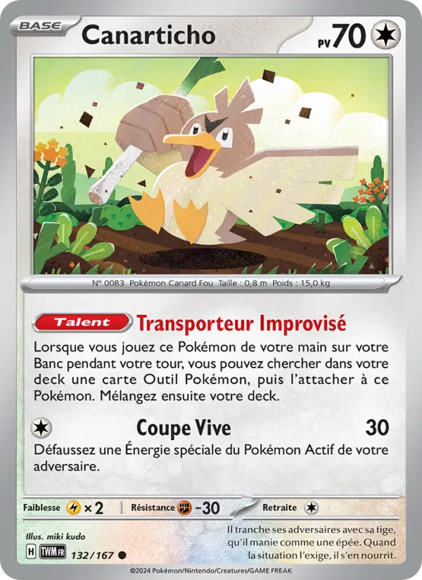 Canarticho 132/167 — EV06 – Mascarade Crépusculaire — Carte Pokémon française