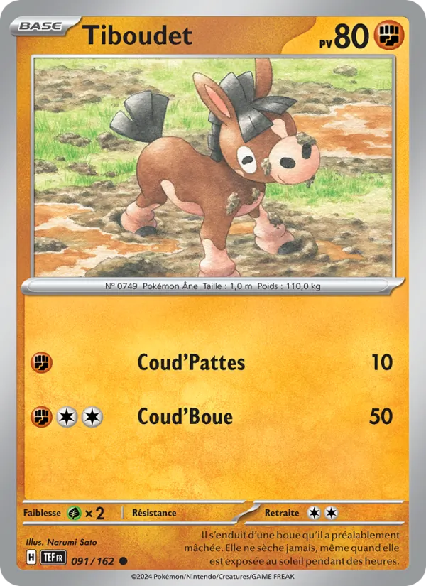 Tiboudet 91/162 — EV05 – Forces Temporelles — Carte Pokémon française