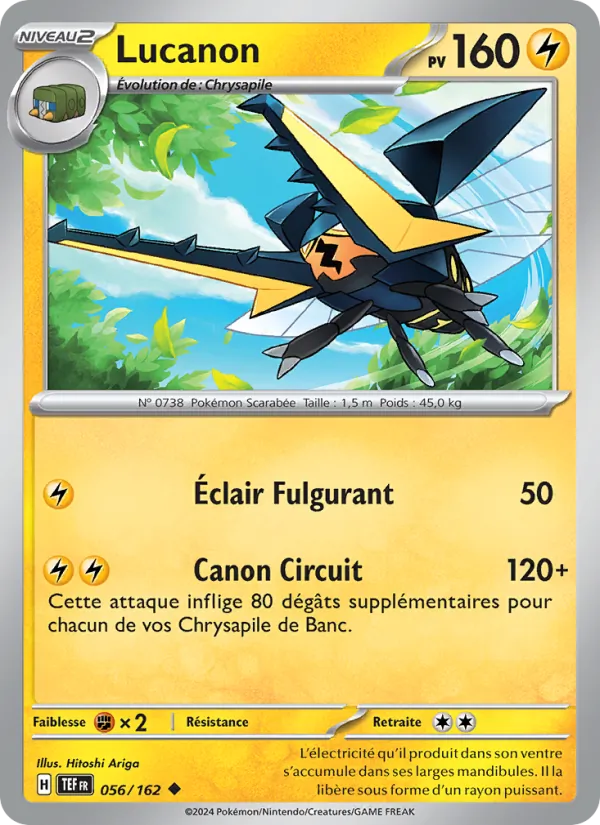 Lucanon 56/162 — EV05 – Forces Temporelles — Carte Pokémon française