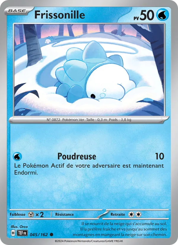 Frissonille 45/162 — EV05 – Forces Temporelles — Carte Pokémon française