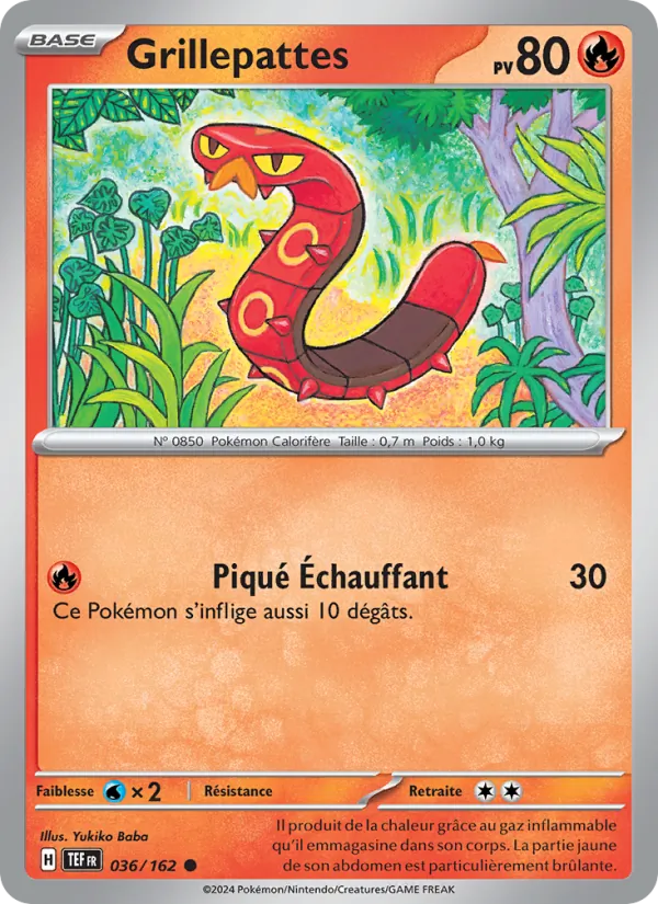 Grillepattes 36/162 — EV05 – Forces Temporelles — Carte Pokémon française