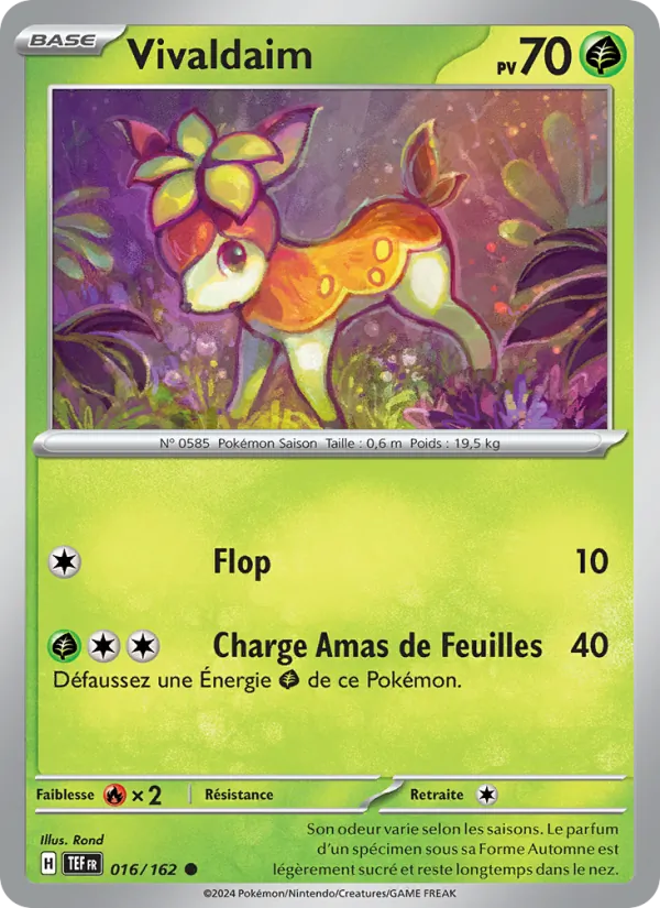 Vivaldaim 16/162 — EV05 – Forces Temporelles — Carte Pokémon française