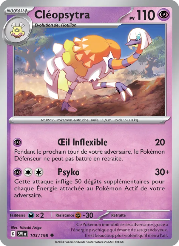 Cléopsytra 103/198 — EV01 – Écarlate et Violet — Carte Pokémon française