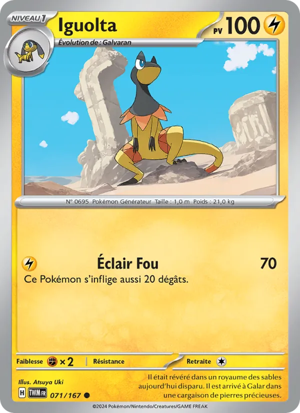 Iguolta 71/167 — EV06 – Mascarade Crépusculaire — Carte Pokémon française