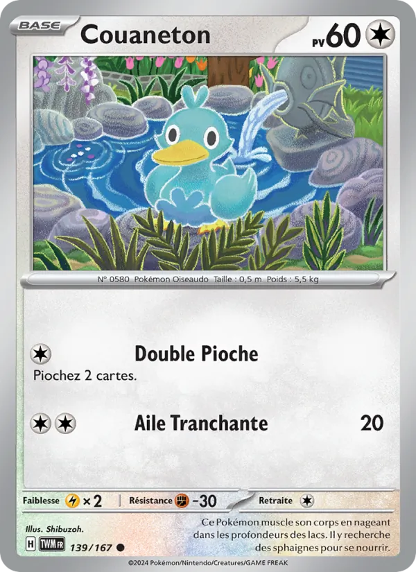 Couaneton 139/167 — EV06 – Mascarade Crépusculaire — Carte Pokémon française