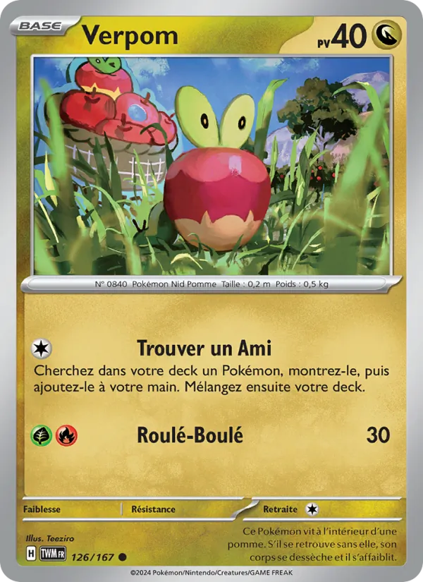 Verpom 126/167 — EV06 – Mascarade Crépusculaire — Carte Pokémon française