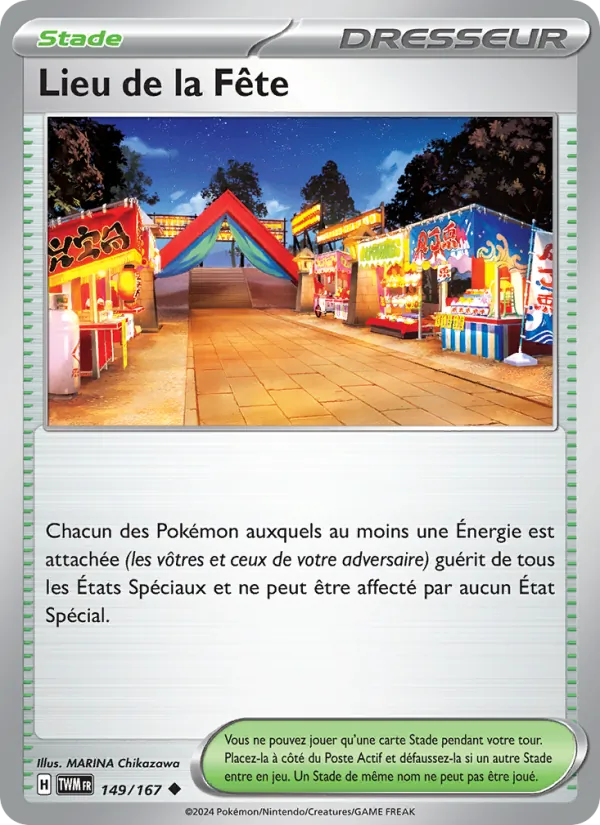 Lieu de la Fête 149/167 — EV06 – Mascarade Crépusculaire — Carte Pokémon française