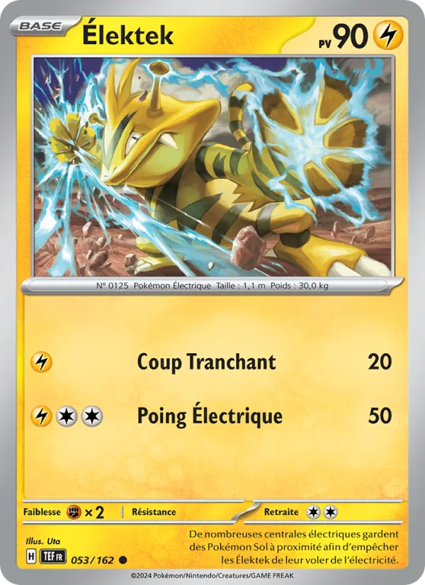 Élektek 53/162 — EV05 – Forces Temporelles — Carte Pokémon française