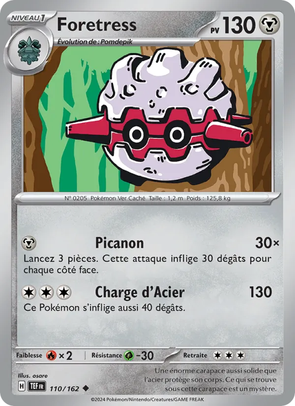 Foretress 110/162 — EV05 – Forces Temporelles — Carte Pokémon française
