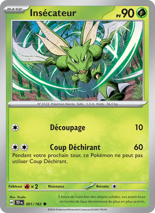 Insécateur 1/162 — EV05 – Forces Temporelles — Carte Pokémon française