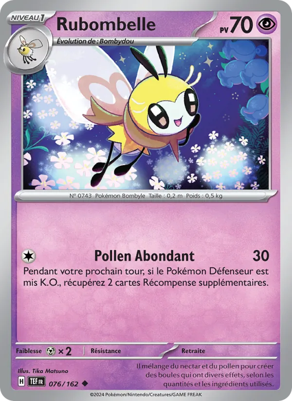 Rubombelle 76/162 — EV05 – Forces Temporelles — Carte Pokémon française