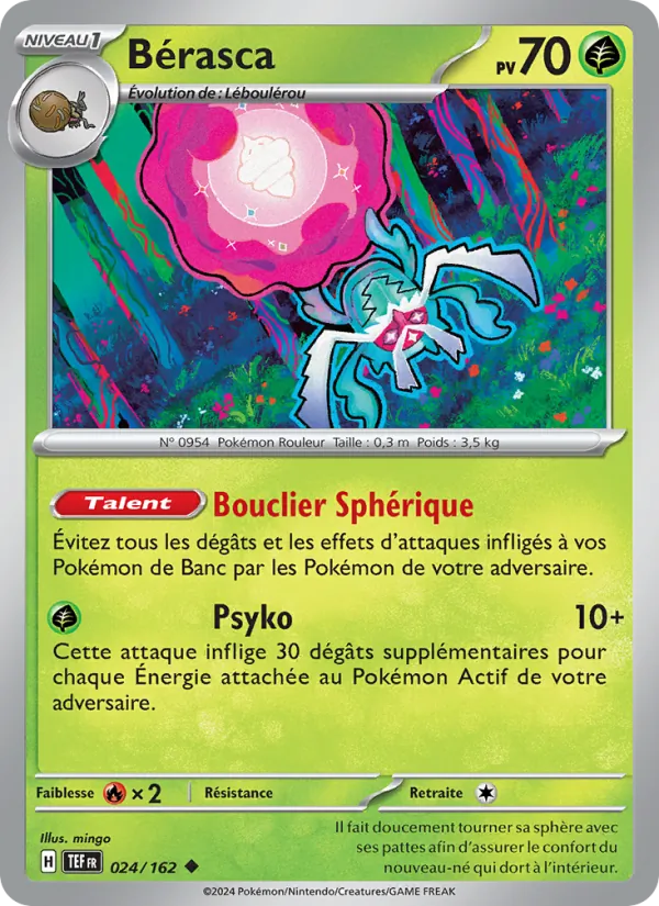 Bérasca 24/162 — EV05 – Forces Temporelles — Carte Pokémon française