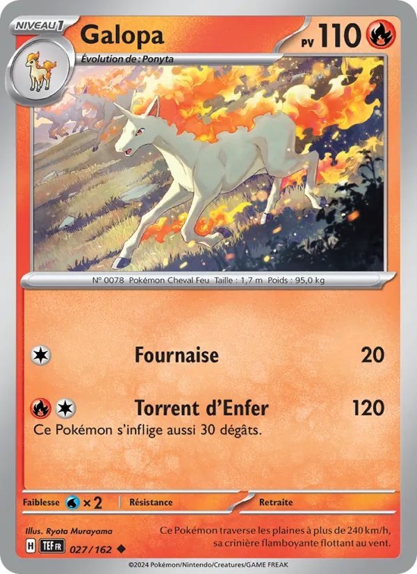 Galopa 27/162 — EV05 – Forces Temporelles — Carte Pokémon française