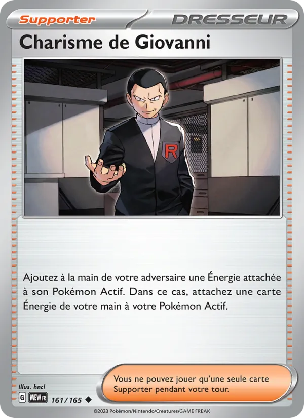 Charisme de Giovanni 161/165 — EV03.5 — 151 — Carte Pokémon française