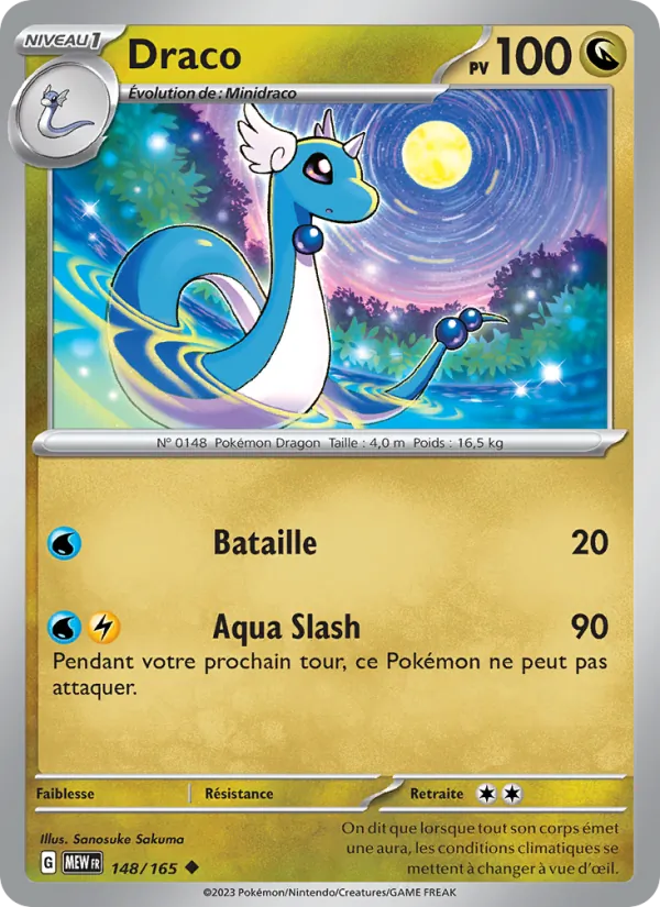 Draco 148/165 — EV03.5 — 151 — Carte Pokémon française