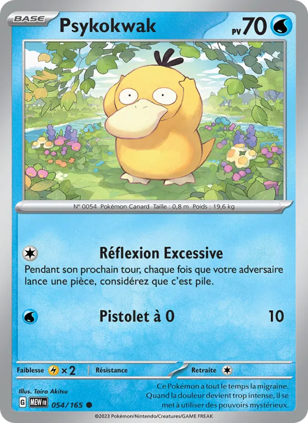 Psykokwak 54/165 — EV03.5 — 151 — Carte Pokémon française