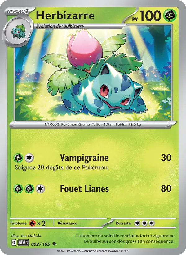 Herbizarre 2/165 — EV03.5 — 151 — Carte Pokémon française