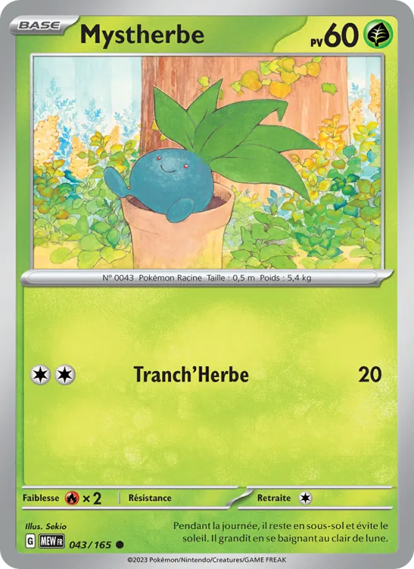 Mystherbe 43/165 — EV03.5 — 151 — Carte Pokémon française