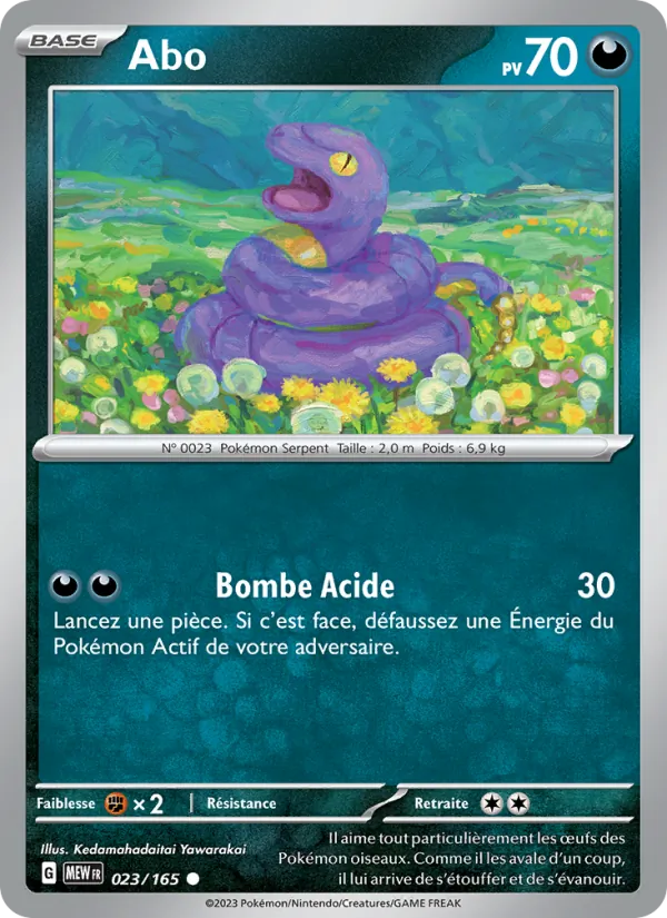 Abo 23/165 — EV03.5 — 151 — Carte Pokémon française