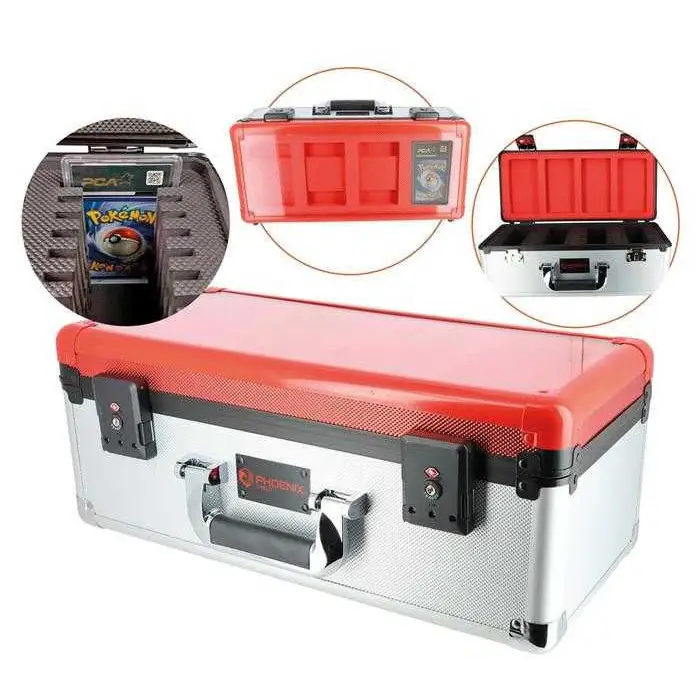 Phoenix Shield – Valise Rouge & Noire pour 44 Cartes Gradées PCA
