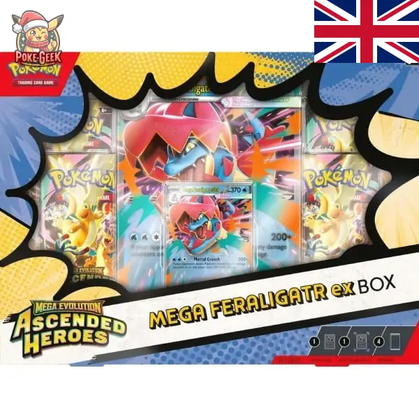 Pokémon TCG: Mega Evolution - Ascended Heroes ex Box – Modèle aléatoire – Anglais
