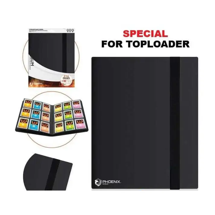Phoenix Shield – Album Flex Toploader 9 Pockets / 12 Pages Noir
