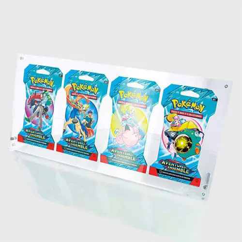Phoenix Shield Acrylic Case 4 Slots – Boîtier Acrylique pour Boosters Blister