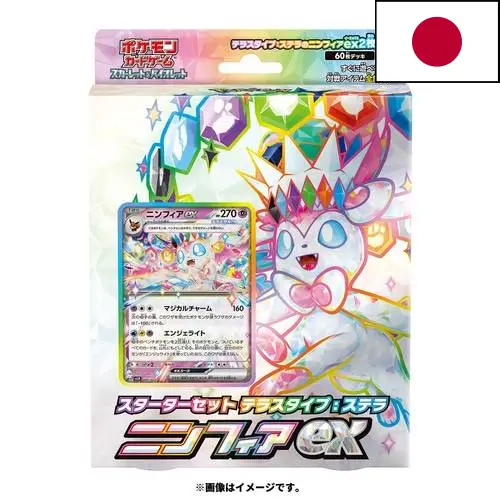 Starter Set Pokémon Tera Type Stellar – Sylveon ex – Japonais
