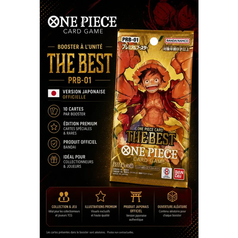 ONE PIECE CARD THE BEST: PRB-01 – 1 Booster Japonais