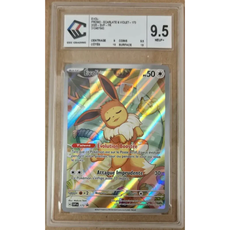 Carte Pokémon Évoli 173 – Promo Écarlate et Violet – FR – CCC 9.5 Neuf+