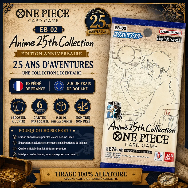 Booster EB-02 Anime 25th Collection – One Piece Card Game – JAPONAIS