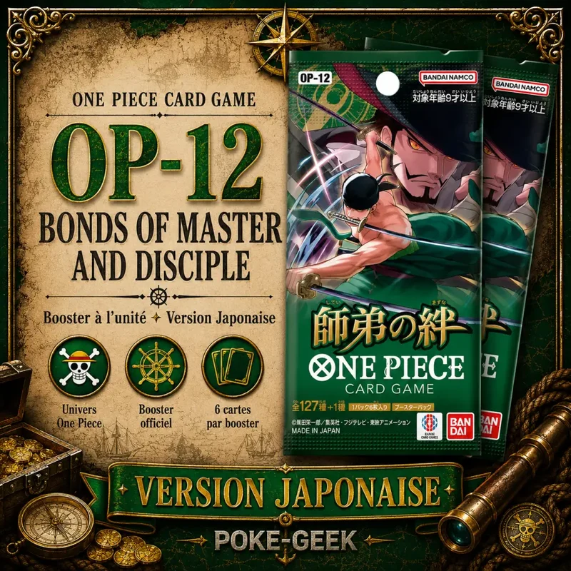 Booster One Piece OP-12 Bonds of Master and Disciple – Japonais