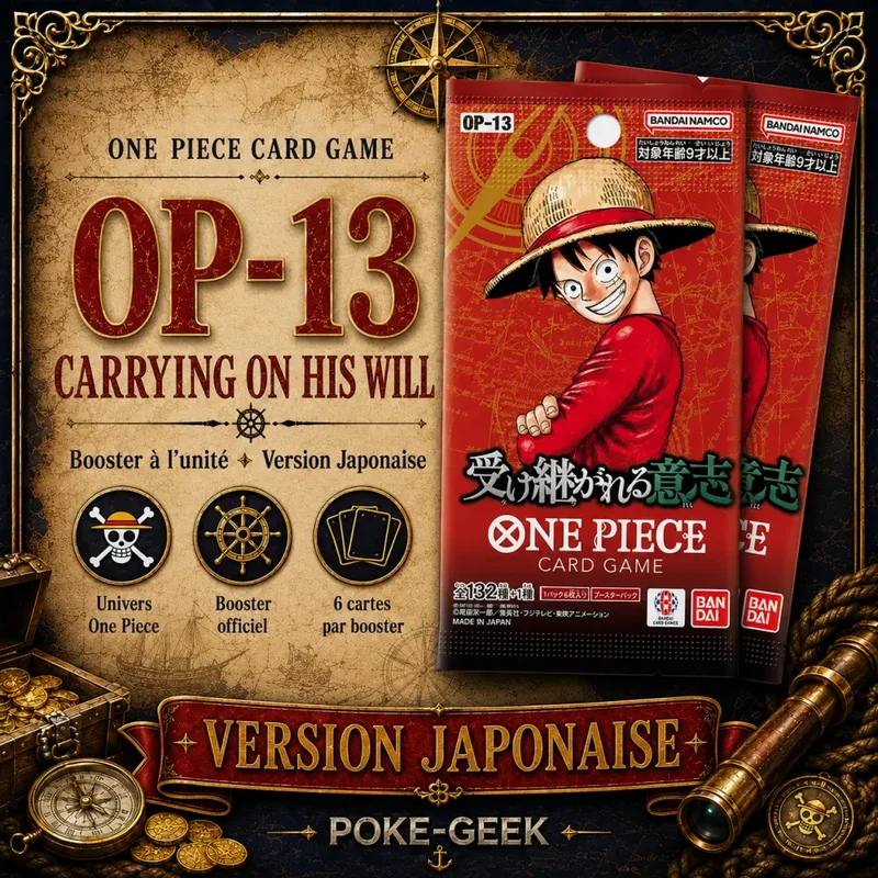Booster One Piece OP-13 Carrying on His Will – Japonais