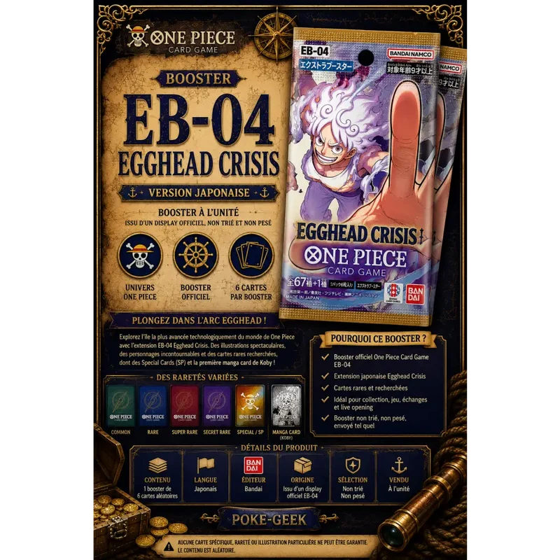 Booster EB-04 Egghead Crisis – One Piece Card Game – JAPONAIS