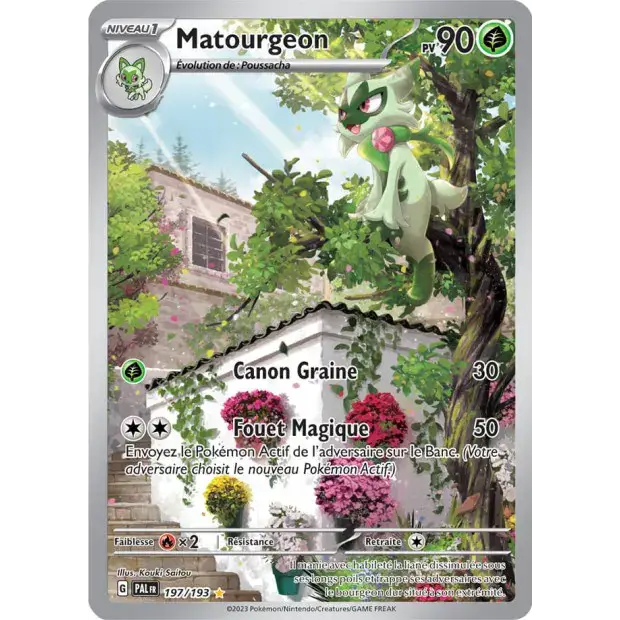 Carte Pokémon Matourgeon 197/193 (FR) – EV Évolutions à Paldea (Illustration Rare)