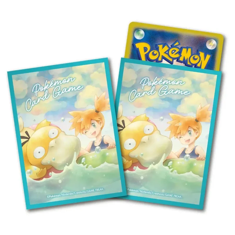 Pokémon – Deck Shield Misty & Psykokwak (64 Sleeves) – Édition Limitée