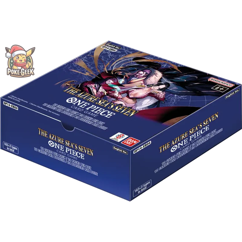 One Piece Card Game – Display OP-14 "The Azure Sea’s Seven" – 24 Boosters – Anglais
