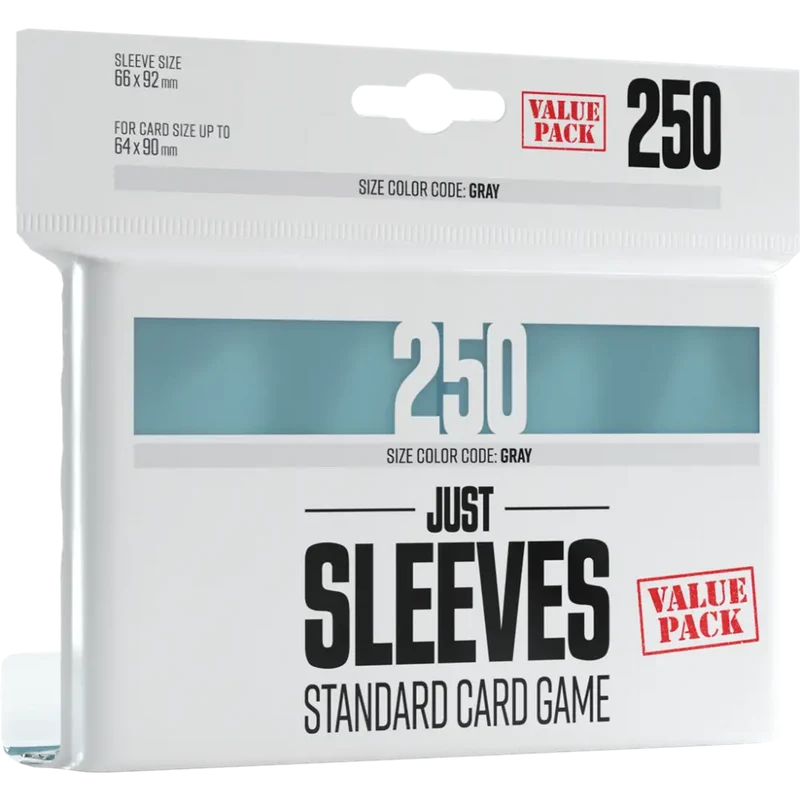 Gamegenic Just Sleeves – 250 Protège-cartes Souples – Format Standard TCG